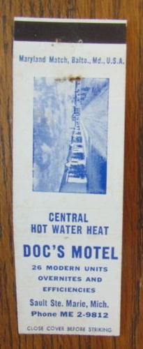 Docs Motel - Matchbook (newer photo)